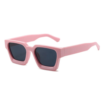 SHAUNA Ins Popular Women Square Sunglasses Retro Men Tinted Shades UV400