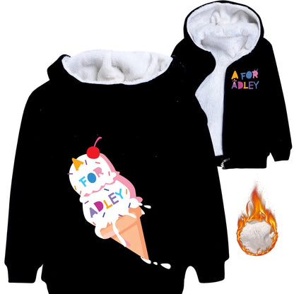 New Girls Winter Jacket Kids Parka A for Adley Hooded Thicken Warm Children Winter Jacket Girl Coat Little Girls Winter Jacket