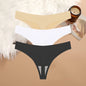 3PCS/SET Sexy G-String Underwear Breathable Female T-back Intimate Lingerie Seamless Low Waist Underpants Lady Bikini Panty S-XL