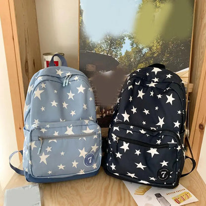 Star Backpack For Women Men, 17 Inch Star Laptop Backpack College Bag Cute Travel Backpack Student Back To School Casual Bo U1E8