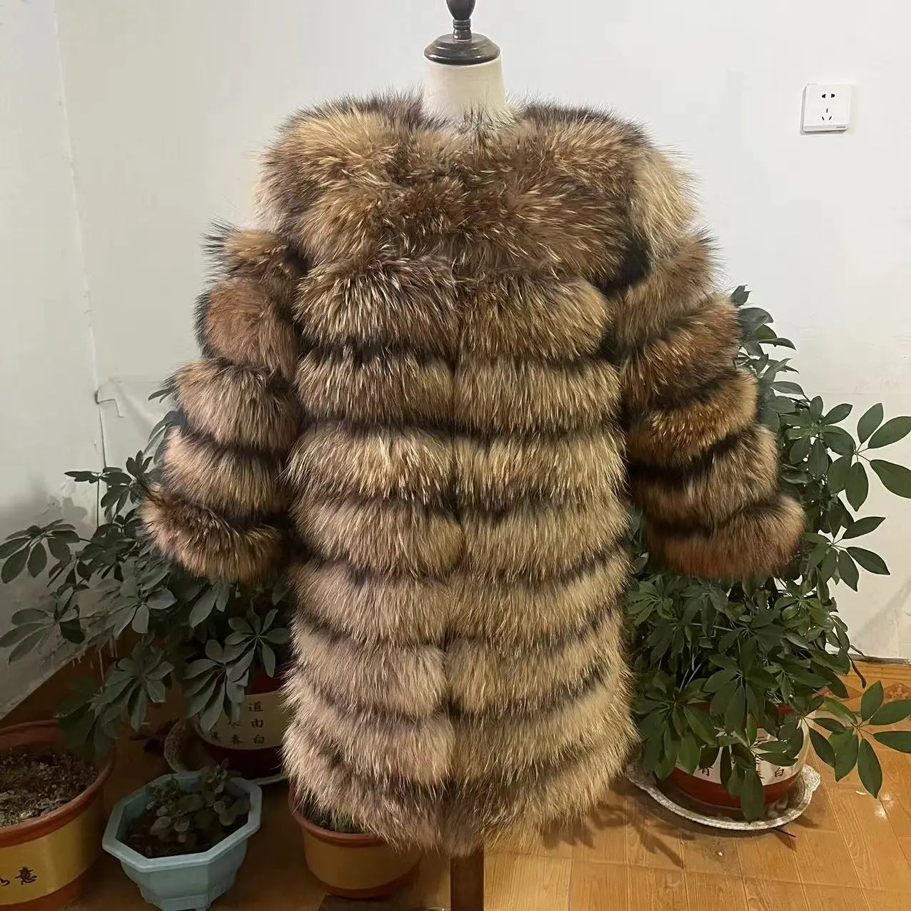 NEW style  4in1 real fur coats Women Natural Real Fur Jackets Vest Winter Outerwear Women fox fur coat high quality fur Clothes