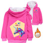 A for Adley Cartoon Boys Coat Children's Clothing for Winter Cotton Kids Parkas Little Girls Zipper Coats Toddlers Baby Jacket