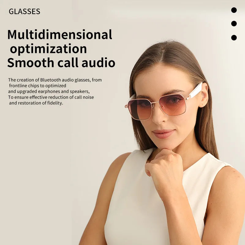 Mz02 Bluetooth Glasses Smart Glasses Music Calling Sunglasses Anti Uv400 Boys Girls Fashion Gifts 15 Minute Fast Charging