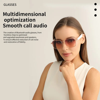 Mz02 Bluetooth Glasses Smart Glasses Music Calling Sunglasses Anti Uv400 Boys Girls Fashion Gifts 15 Minute Fast Charging