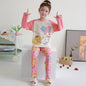 Winter Children Pajama Sets 2025 Cute Girl Cartoon Sleepwear Boys Long Sleeved Pants Pijamas Korean Home Clothes Kid Loungewear