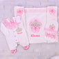 5pcs Newborn Baby Lace Girl Outfits Set Kids Clothing Real Cotton Infant Care Products Body Suit Shirt Pants