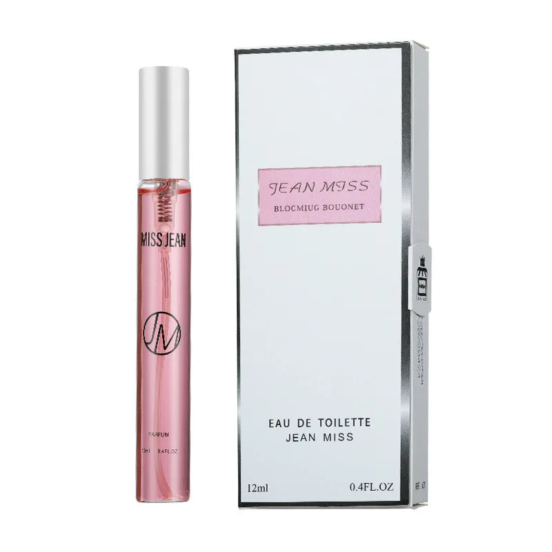 12ml JEAN MISS EAU DE PARFUM Slight Flowers Rose Perfume Fragrance Body Spray for Women Girl Exquisite Portable Sexy Perfume