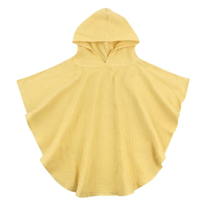 Soft Cotton Baby Hooded Towel Bath Towel for Boys Girls Bathrobe Sleepwear Children's Clothing Floral/Solid Color Infant ponchos