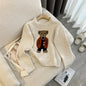 Women Cashmere Sweater 2024 Autumn Winter Korean Style Cartoon Bear Long Sleeve y2k Clothes Pullovers Knitted Sweaters For Women