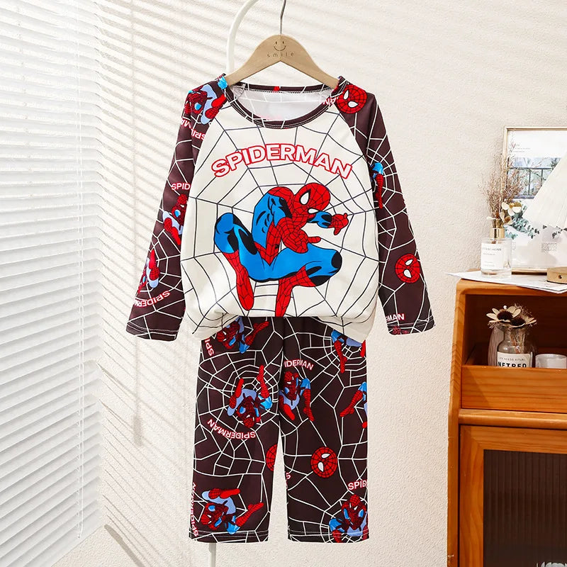 Miniso Winter Autumn Children's Pajamas Set 2025 Cute Anime Cartoon Kids Pijama Long Sleeve Sleepwear Cute Boy Girl Gifts