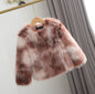 Little Girls Faux Fur Coat Warm Winter Coats Thick Fox Fur Jacket Korean Fashion Kids Plush Outerwear Child High Quality Outwear