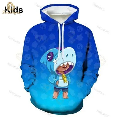 4T-16T Anime Cosplay Hoodies Sweatshirts Hoodie Kids 3D Print Costume T Shirt Short Sleeve New 2025 Cartoon Tops Tee