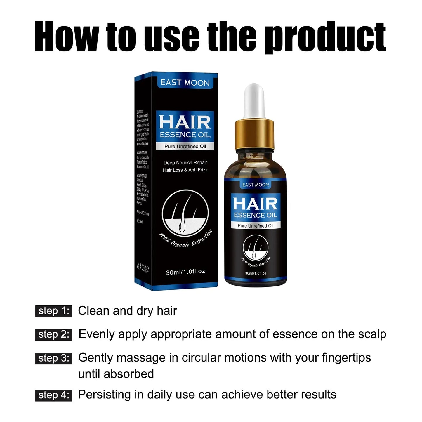 Vitamin E Hair Growth Oil Prevent Baldness Repair Damaged Strengthen Roots Improving Loss Reduce Frizz Men Hair Essential Serum