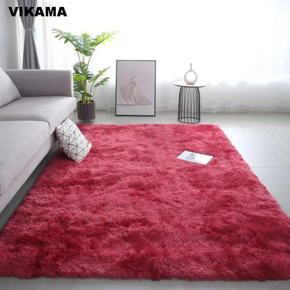 VIKAMA Modern Minimalist Luxury Living/Bed Room Carpet Silk wool Sofa Coffee Table Bedroom Bedside Non-slip Easy-to-clean Carpet