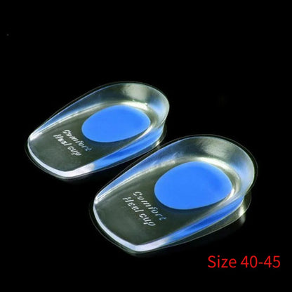 1 Pair Silicone Gel Insoles Men Women Heel Spurs Pain Relief Treatment Feet Pads Shock Absorption Massager Spa Foot Care Tools