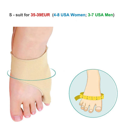 1Pair Tailor Bunion Corrector Pads Splint for Bunion Pinky Toe Relief Toe Straightener, Little Toe Separator  With Anti-Slip