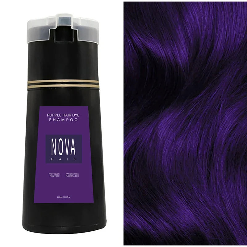 Natural Non Irritating Hair Dye Shampoo Durable Non Fading Hair Instant Dye Long Lasting Colored Hair-dye Cream For White Hair