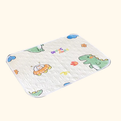 Waterproof Washable Mattress Urine Mat for Baby Toddlers Cute Cartoon Bed Protector Diaper Bedding Urine Pads Cloth Breathable