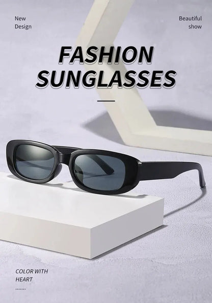 Small Frame Cat Eye Sunglasses Super Cool Tide Concave Shape Street Shooting Personality Sunglasses Female All-match Fashion