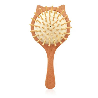 Wooden Baby Hair Brush Comb Soft Baby Bath Brush Clean Hair Body Gentlely Newborn Protect Shower Infant Wash Care Tool