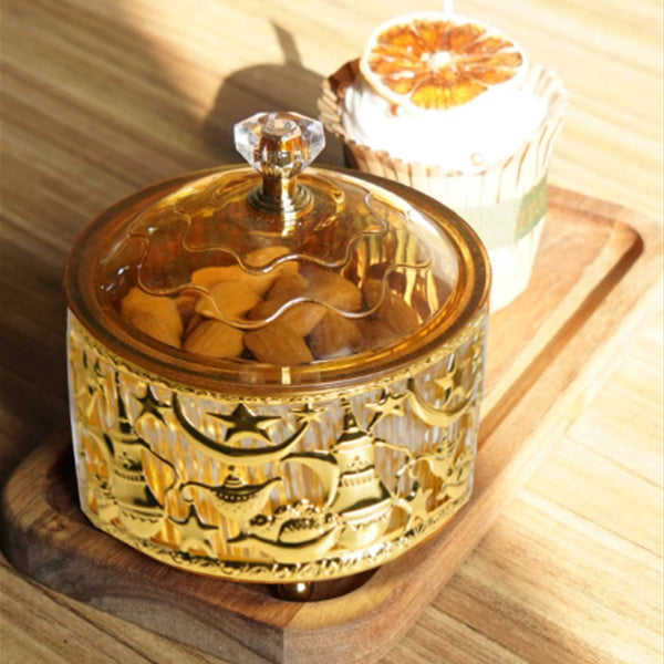 1PC Ramadan Festival Snack Tray Ornament Fruit Plate Home Decoration