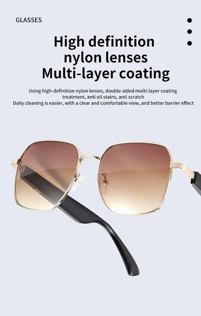 Mz02 Bluetooth Glasses Smart Glasses Music Calling Sunglasses Anti Uv400 Boys Girls Fashion Gifts 15 Minute Fast Charging