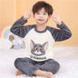 2025 Autumn Winter Children Flannel Pajamas Sets Cute Anime Cartoon Girl Pijamas Boy Warm Sleepwear Miniso Kids Homewear Clothes