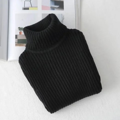 2025 New Sweater Kids Sweaters Autumn Girls Turtleneck Sweaters 1-9Yrs Baby Boys Pullover Winter Knitted Bottoming Boys Sweaters