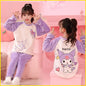 2025 Miniso Children Pajamas Sets Kawaii Anime Flannel Winter Kids Sleepwear Cute Autumn Pijamas Homewear Girl Warm Loungewear