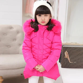 Autumn Winter Girls Jacket Cute Rabbit Bear Keep Warm Little Princess Plush Jacket Hooded Zipper Sweater 3-12 Years Kids Clothes