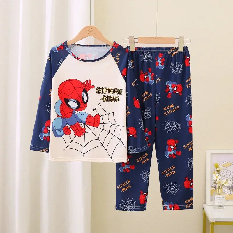 Miniso Winter Autumn Children's Pajamas Set 2025 Cute Anime Cartoon Kids Pijama Boy Girl Sleepwear Long-Sleeved Pants Loungewear