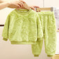 Children's Pajama Set Flannel Warm Sleepwear for Kids Thicken Boys Clothes Sets Girls Pijama Winter Baby Thermal Underwear