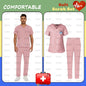 S-XXXL Hospital Clinical Workwear Nurse Uniforms Scrub Set Unisex Shirt Straight Pants Nursing Accessories Medical Surgical Wear