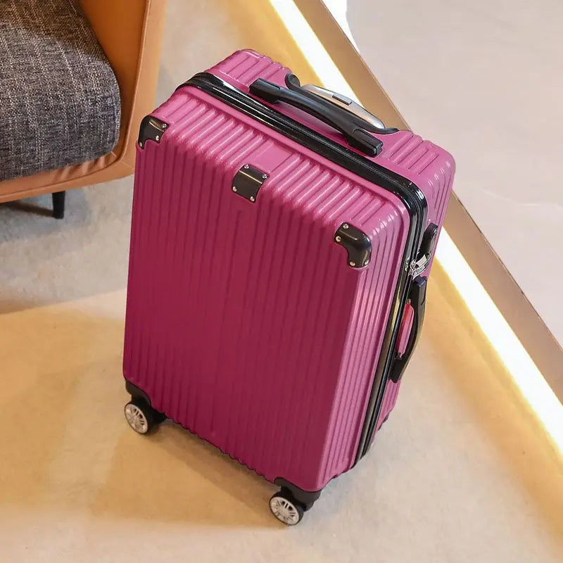 Aluminum Frame Carry-On Suitcase Luggage Mute Trolley Case Universal Wheel Durable And Sturdy Password Valise De Voyage