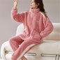 Sleepwear Women For Winter Nightwear Set 2 Pieces Pijama Women'S Night Negligee Pyjamas Comfortable Home Winter Pajama Men