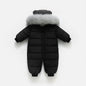 -30 Winter Snowsuit Baby plus velvet Down Jacket Infant Clothes little Girls clothing Boy Climbing Kids Jumpsuit toddler romper