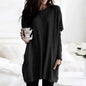 Women‘s Long Sleeve Pocket Tunic Tops Blouse Ladies Casual Loose Jumper Pullover Plus Size Clothing For Female