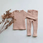 Winter Toddler Baby Clothes Sets Girls Boys Knit Sweater Tops+ Leggings Pants Children Pajamas Kids Thermal Underwear For 0-5Y