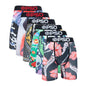 6Pcs Fashion Print Men Underwear Boxer Cueca Male Panty Lingerie Men Underpants Panty Boxershorts Sexy S-XXL