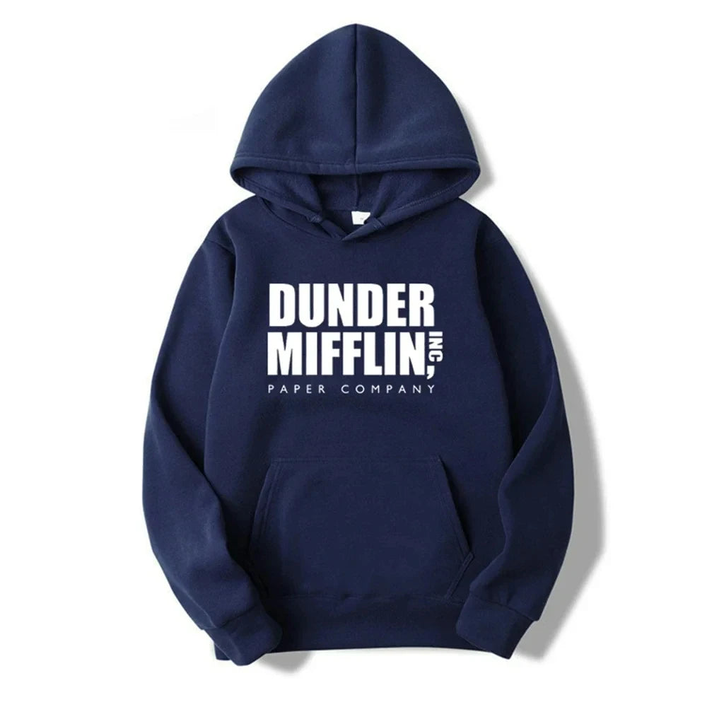 The Office Dunder Mufflin INC Paper Hoodie Dwight Schrute Sweatshirt Men Women Hoodies Casual Pullover Hooded Sweater