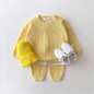 2PCS New  Baby Set Boys  Girls Sports Suit Toddler  Solid Color Suit Infant Outfit Autumn Winter Spring Baby Boy Clothes