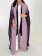 Muslim Abaya for Women Bat Sleeve Pleated Gradient Cardigan Trench Coat Autumn Dubai Abayas Plus Size Women's Luxury Coat