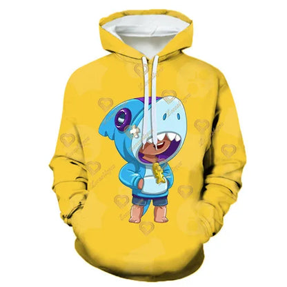 4T-16T Anime Cosplay Hoodies Sweatshirts Hoodie Kids 3D Print Costume T Shirt Short Sleeve New 2025 Cartoon Tops Tee