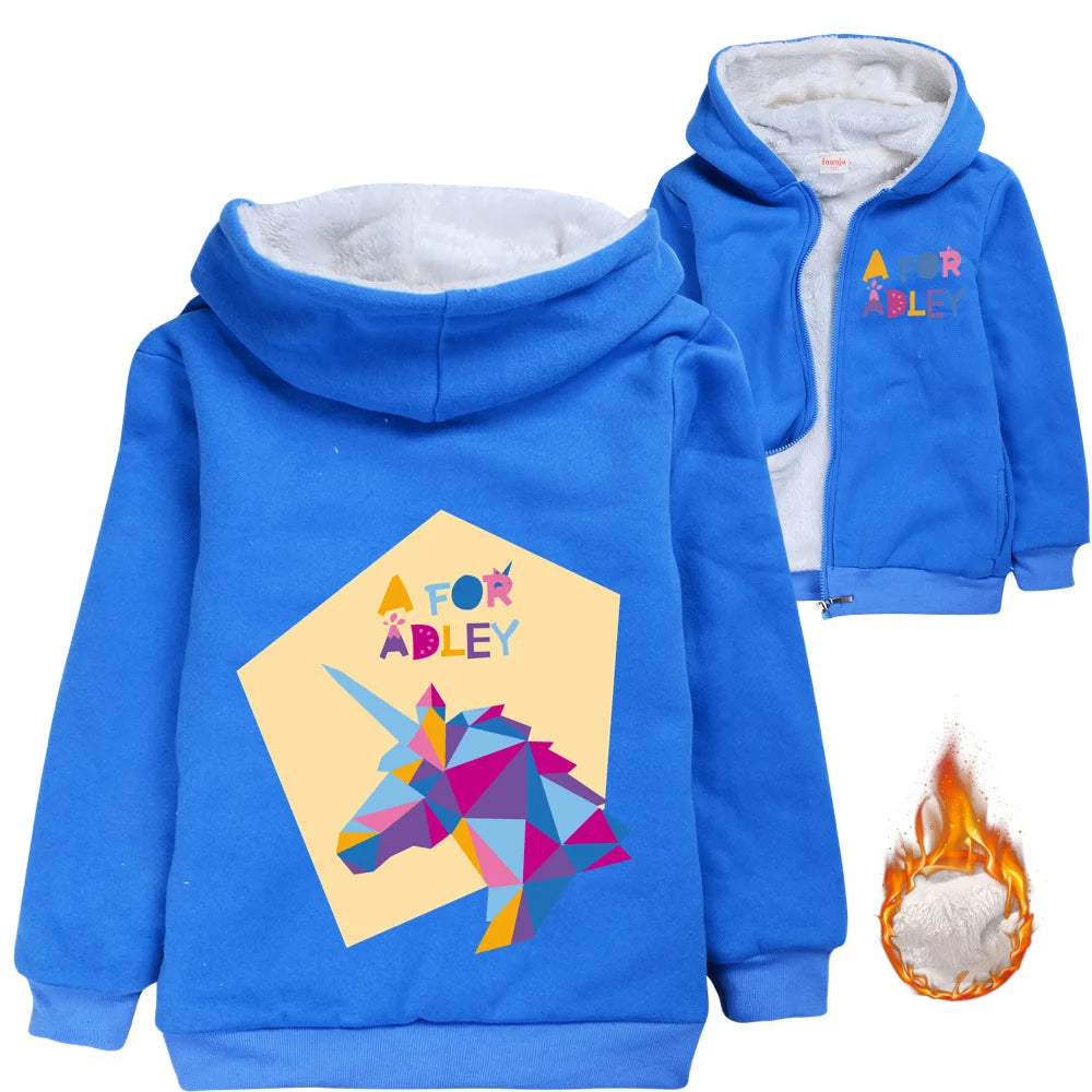 New Girls Winter Jacket Kids Parka A for Adley Hooded Thicken Warm Children Winter Jacket Girl Coat Little Girls Winter Jacket