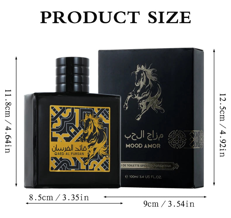 90ml Original High Quality Arabic Qaed Al Fursan for Men Eau De Body Spray Perfume Long-lasting Fragrance Charm Pheromones