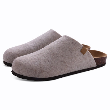 Comwarm Cork Footbed Clogs For Women Men Fashion Leather Mules Comfort Potato Shoes With Arch Support Indoor Outdoor Flat Slides