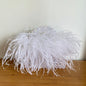 Pearl Bead Bag With Feather Fur Designer Brand Clear Acrylic Crystal Stone Box Tote Handbag Women Handmade Party Purse