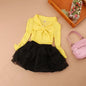 2025 Spring Autumn Toddler Teenage Girls Tops And Blouses School Girl Blouse Shirt Kids Chiffon Long Sleeve Bow Baby Shirts