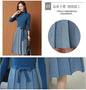 Autumn/Winter women's knitted dress Fashion elegant Korean style knee-length skirt