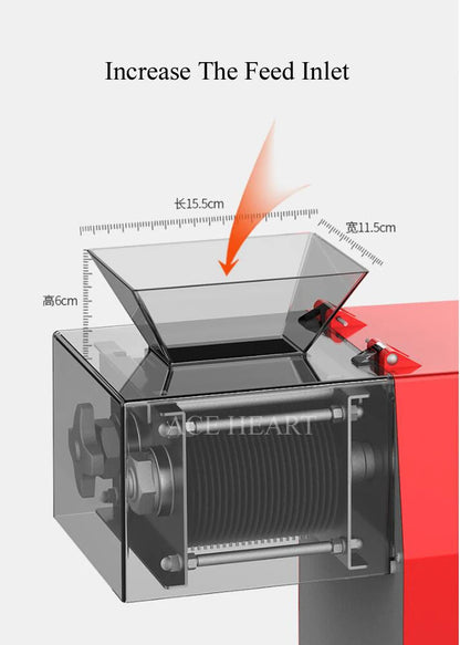 850W Commercial Home Meat Slicer Automatic Shred Slicer Dicing Machine Electric Multi Function Red Meat Grinder